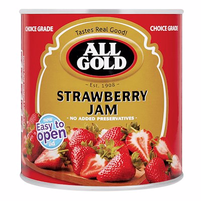 ALL GOLD STRAWBERRY JAM 900GR