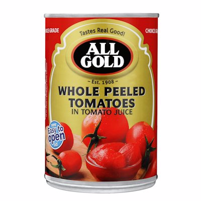 ALL GOLD WHOLE PEELED TOMATOES 400G