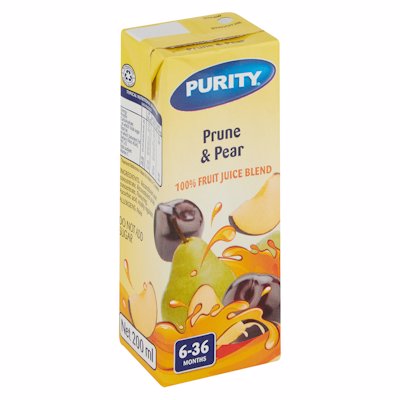 PURITY PRUNE & PEAR 100% FRUIT JUICE BLEND 200ML