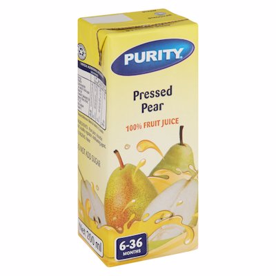 PURITY PRESSED PEAR 100% FRUIT JUICE 200ML