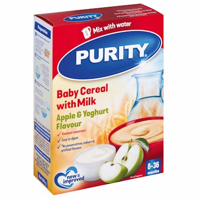 PURITY 3RD CEREAL APPLE & YOGHURT 200GR