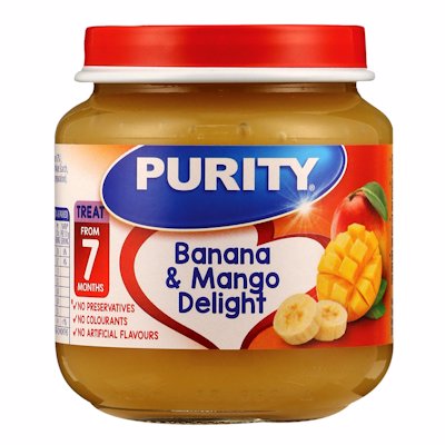 PURITY 2ND FOODS BANANA & MANGO DELIGHT 125ML