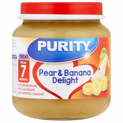 PURITY 2ND FOODS PEAR & BANANA DELIGHT 125ML