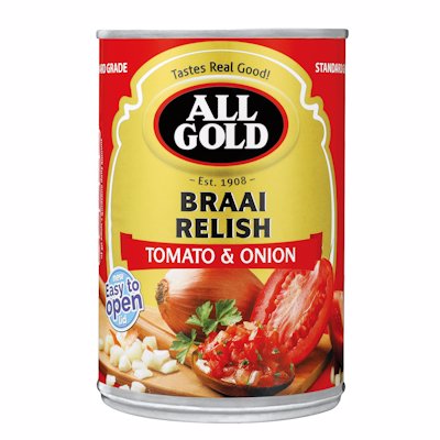 ALL GOLD TOMATO & ONION BRAAI RELISH 410G