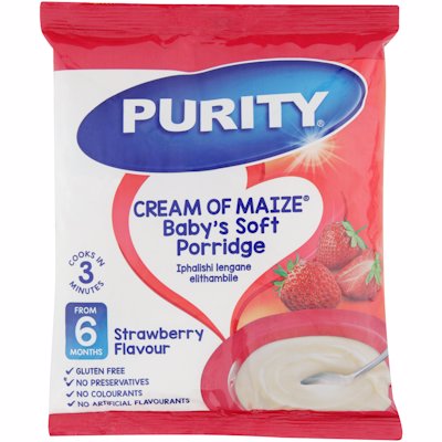 PURITY CREAM OF MAIZE STRAWBERRY FLAVOUR 400GR