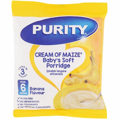 PURITY CREAM OF MAIZE BANANA FLAVOUR 400GR