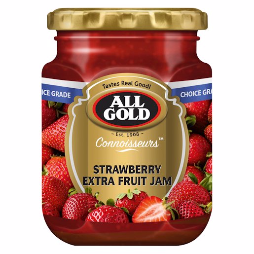 ALL GOLD JAM STRAWBERRY (GLASS) 320G