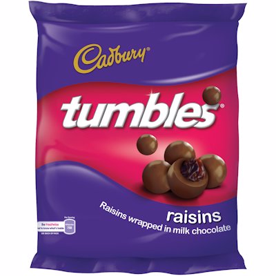 TUMBLES CHOCOLATE RAISINS 65GR