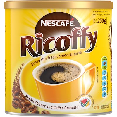 NESCAFE RICOFFY CHICORY & COFFEE GRANULES 250GR