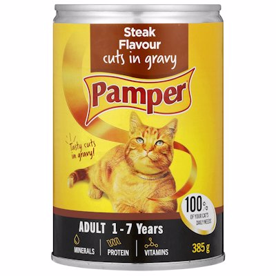 PAMPER GRAVY STEAK 385GR