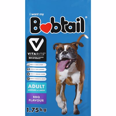 BOBTAIL BBQ FLAVOUR MEDIUM / LARGE ADULT 1.75K