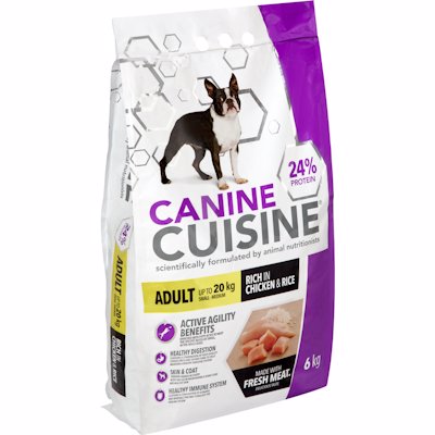 CANINE CUISINE ADULT CHICKEN & RICE FLAVOUR 6KG