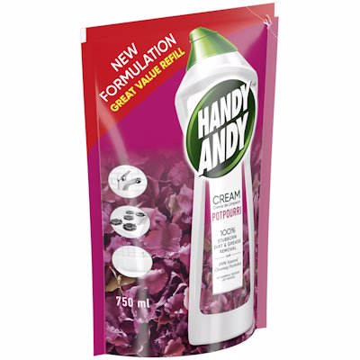 HANDY ANDY CREAM POTPOURI REFILL 750ML