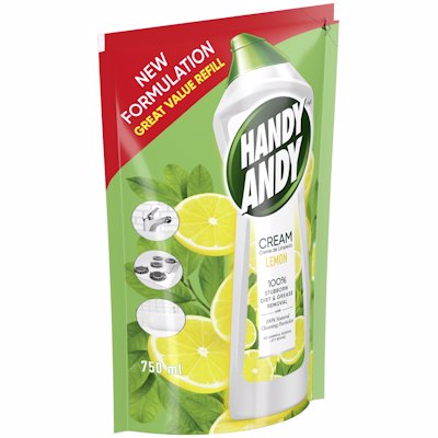 HANDY ANDY CREAM LEMON FRESH REFILL 750ML