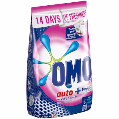 OMO AUTO + COMFORT WASHING POWDER 2KG