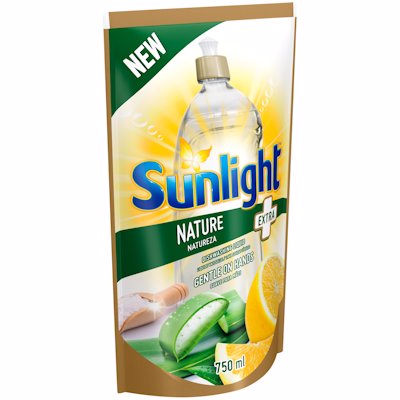 SUNLIGHT DISH WASHING LIQUID NATURE POUCH 750ML