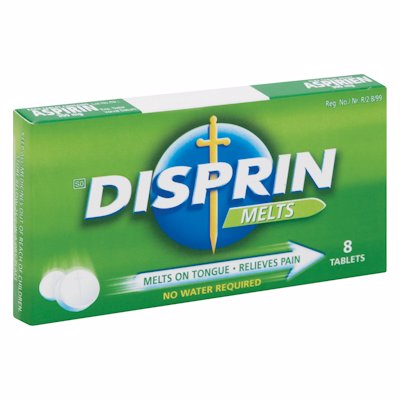 DISPRIN TABLETS MELTS 8'S