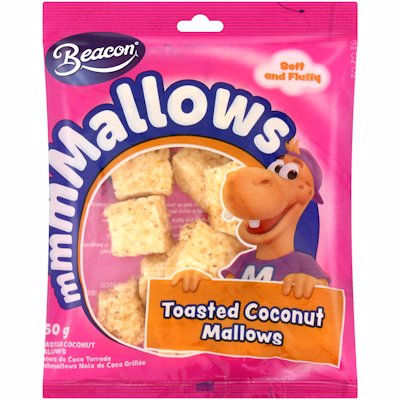 BEACON TOASTED COCONUT MALLOWS 150GR