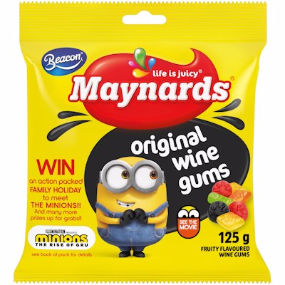 MAYNARDS ORIGINAL WINE GUMS 125GR