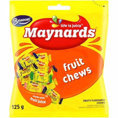 MAYNARDS FRUIT CHEWS 125GR