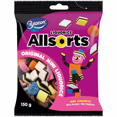 BEACON ALLSORTS ORIGINAL MINI LIQUORICE 150G