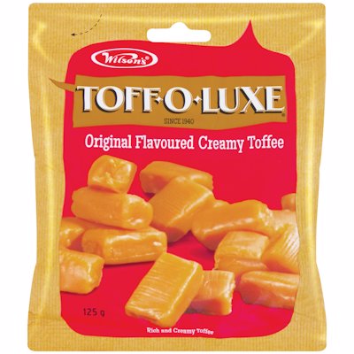 WILSON'S TOFF-O-LUXE ORIGINNAL FLAVOURED 125GR