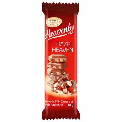 BEACON HAZEL HEAVEN CHOCOLATE SLAB 80GR