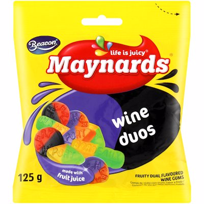 MAYNARDS WINE DUOS FLAVOURED 125GR