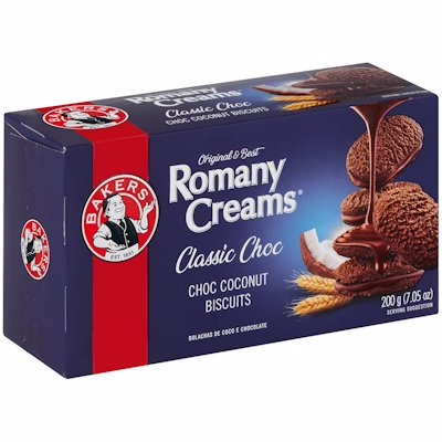 BAKERS ROMANY CREAMS CHOC COCONUT BISC 200GR