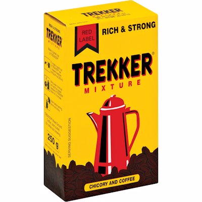 TREKKER RED LABEL COFFEE & CHICORY MIXTURE 250G