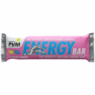 PVM ENERGY BAR STRAWBERRY 45GR