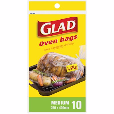 GLAD OVEN BAGS MEDIUM 10'S