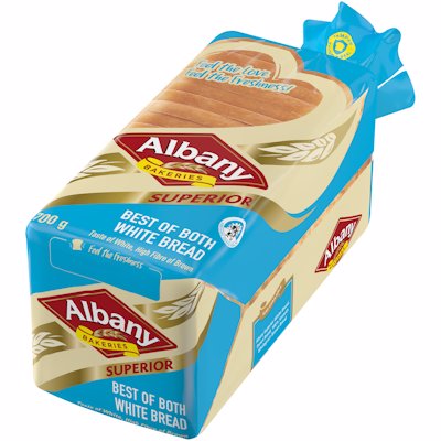 ALBANY SUPERIOR BEST OF BOTH WHITE BREAD 700G