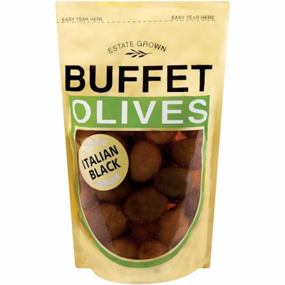 BUFFET OLIVES BLACK 200G