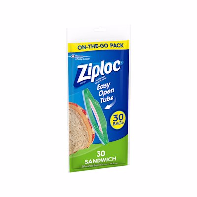 ZIPLOC SANDWICH BAG 30'S