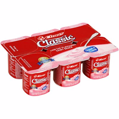 CLOVER CLASSIC YOGHURT STRAWBERRY 6'S