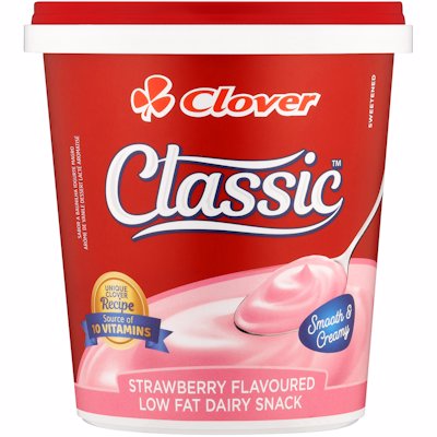 CLOVER CLASSIC YOGHURT STRAWBERRY FLAVOUR 1KG