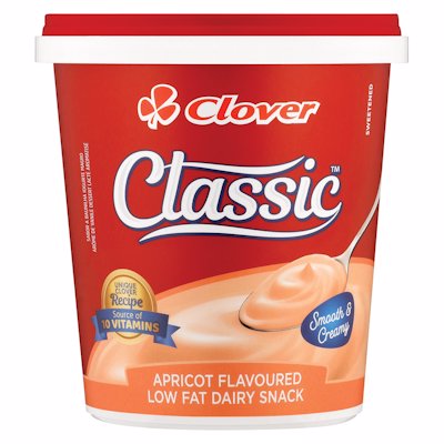 CLOVER CLASSIC YOGHURT APRICOT FLAVOURED 1KG