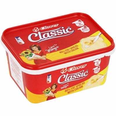 CLOVER CLASSIC 40% SPREAD MARGARINE TUB 1KG