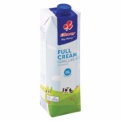 CLOVER UHT FULL CREAM MILK 1L