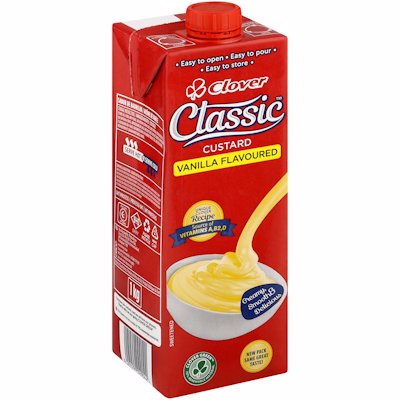 CLOVER VANILLA FLAVOURED CUSTARD 1LT