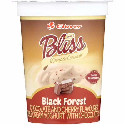 CLOVER BLISS YOGHURT BLACK FOREST FLAVOUR 175GR