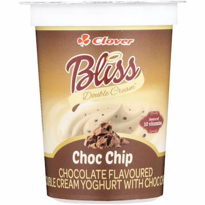 CLOVER BLISS YOGHURT CHOC CHIP 175GR