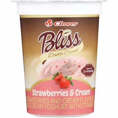 CLOVER BLISS YOGHURT STRAWBERRIES & CREAM 175GR