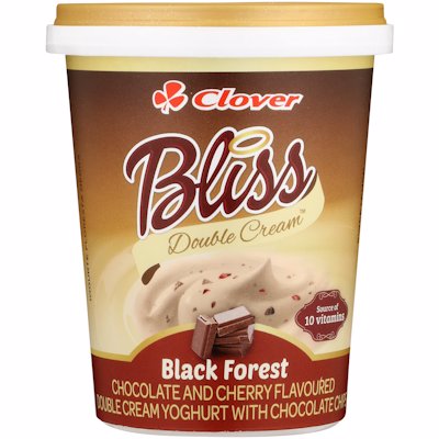 CLOVER BLISS YOGHURT BLACK FOREST 500GR