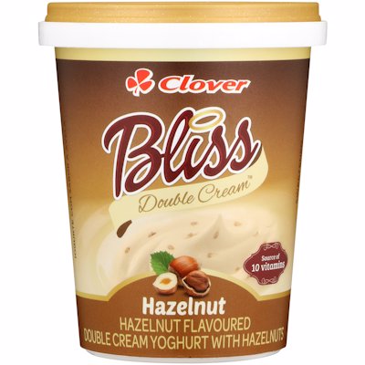 CLOVER BLISS YOGHURT HAZELNUT 500GR