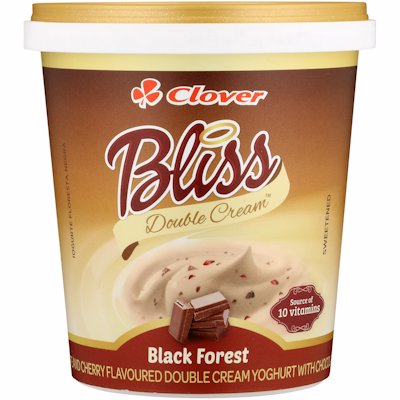 CLOVER BLISS YOGHURT BLACK FOREST 1KG