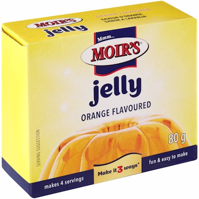 MOIR'S JELLY ORANGE FLAVOUR 80GR