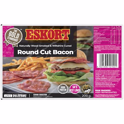 ESKORT ROUND CUT BACON 200GR