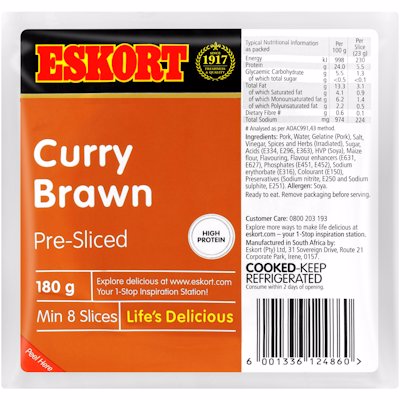 ESKORT BRAWN CURRY 180GR